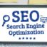 SEO displayed on a laptop